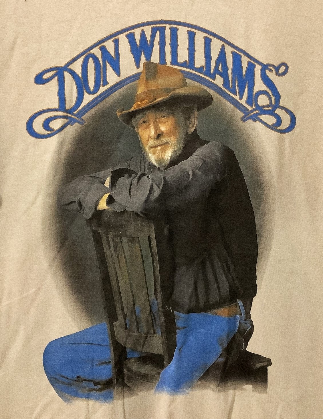 Don Williams The Gentle Giant Country Music Singer Double Sided T Shirt Size XL