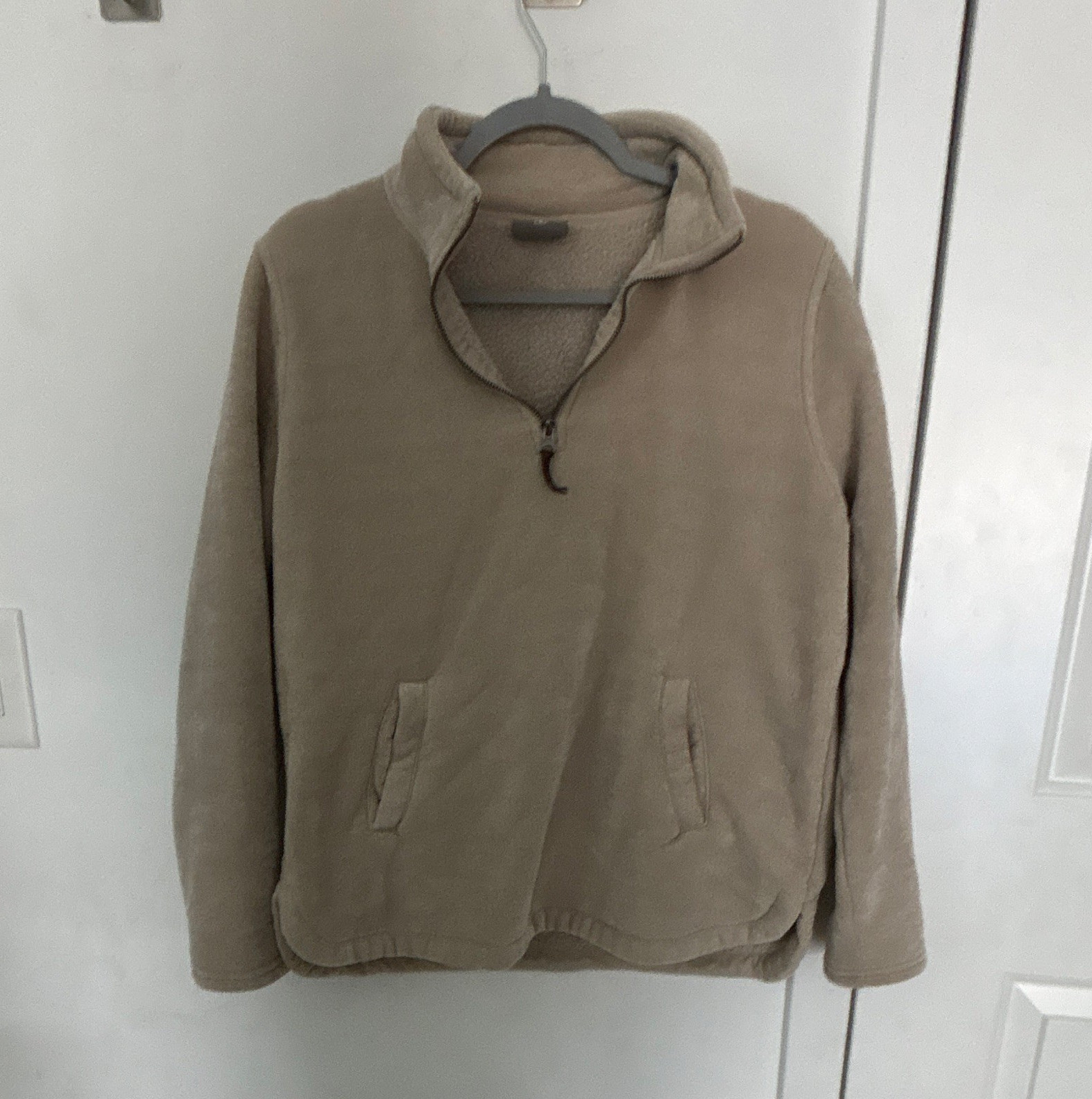 32 Degrees Heat Men’s Beige 1/4 Zip Pullover Jacket w/ Pockets Size M