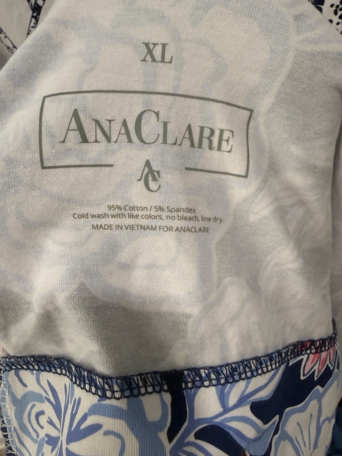 Ana Clare Dress Reversible Tropical Coastal Resortwear Beach Summer Women’s XL