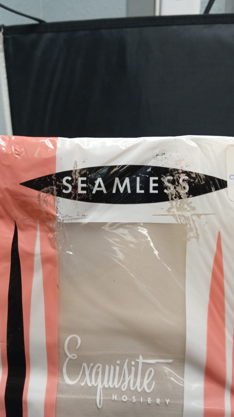 Exquisite Hosiery Seamless Womens Sz 8.5 Beige 100% Nylon 400 Needle 15 Denier