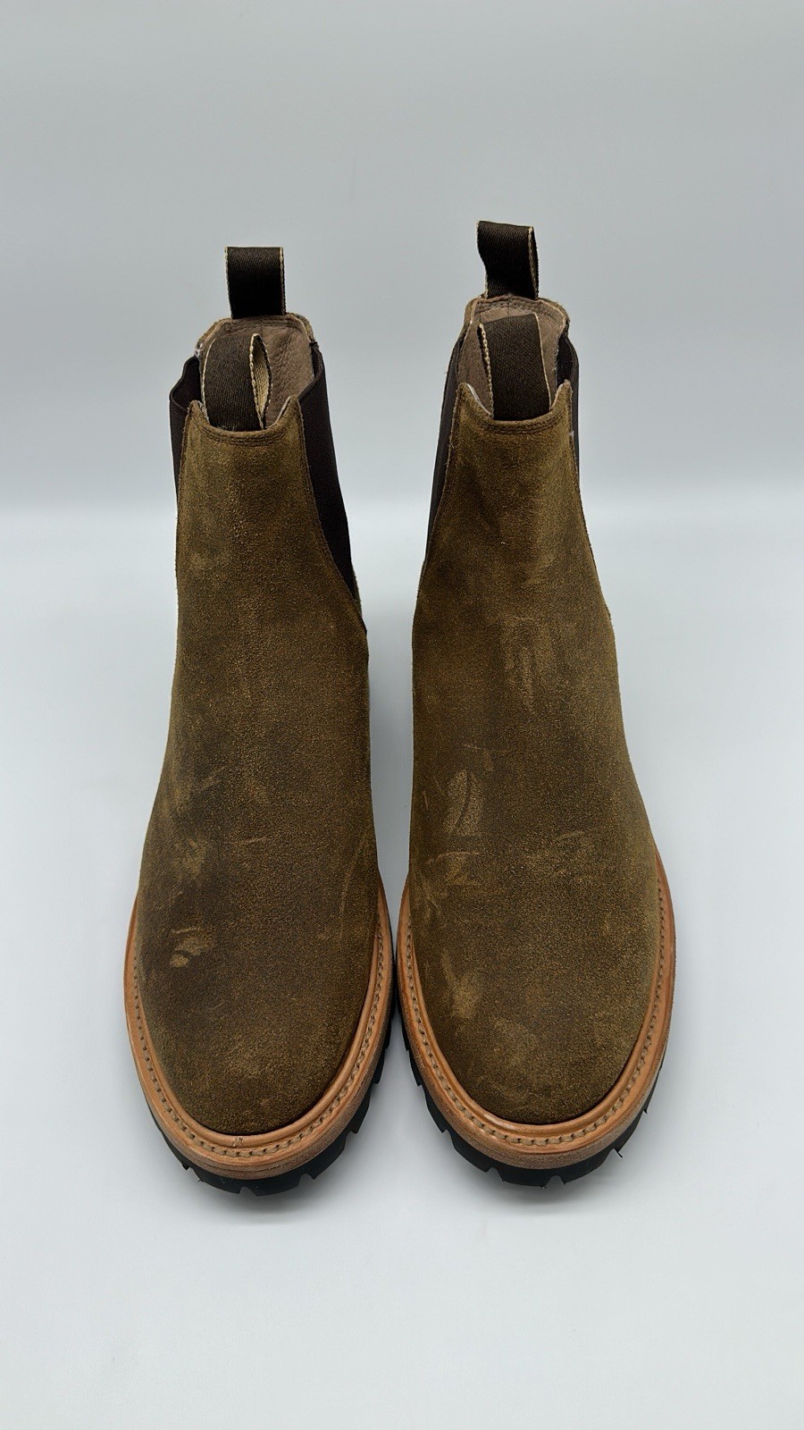 Taylor Stitch L.E. The Ranch Boots in Golden Brown Waxed Suede Men’s Sz 10 D NEW