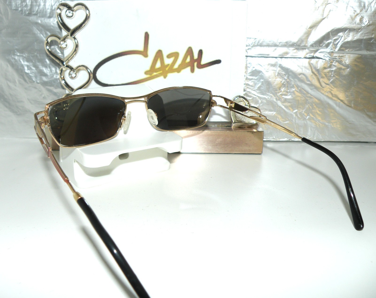 VTG 90’s CAZAL MOD 194 COL 712 GEOMETRIC POLARIZED SUNGLASSES FRAME BOX 11 TF RB