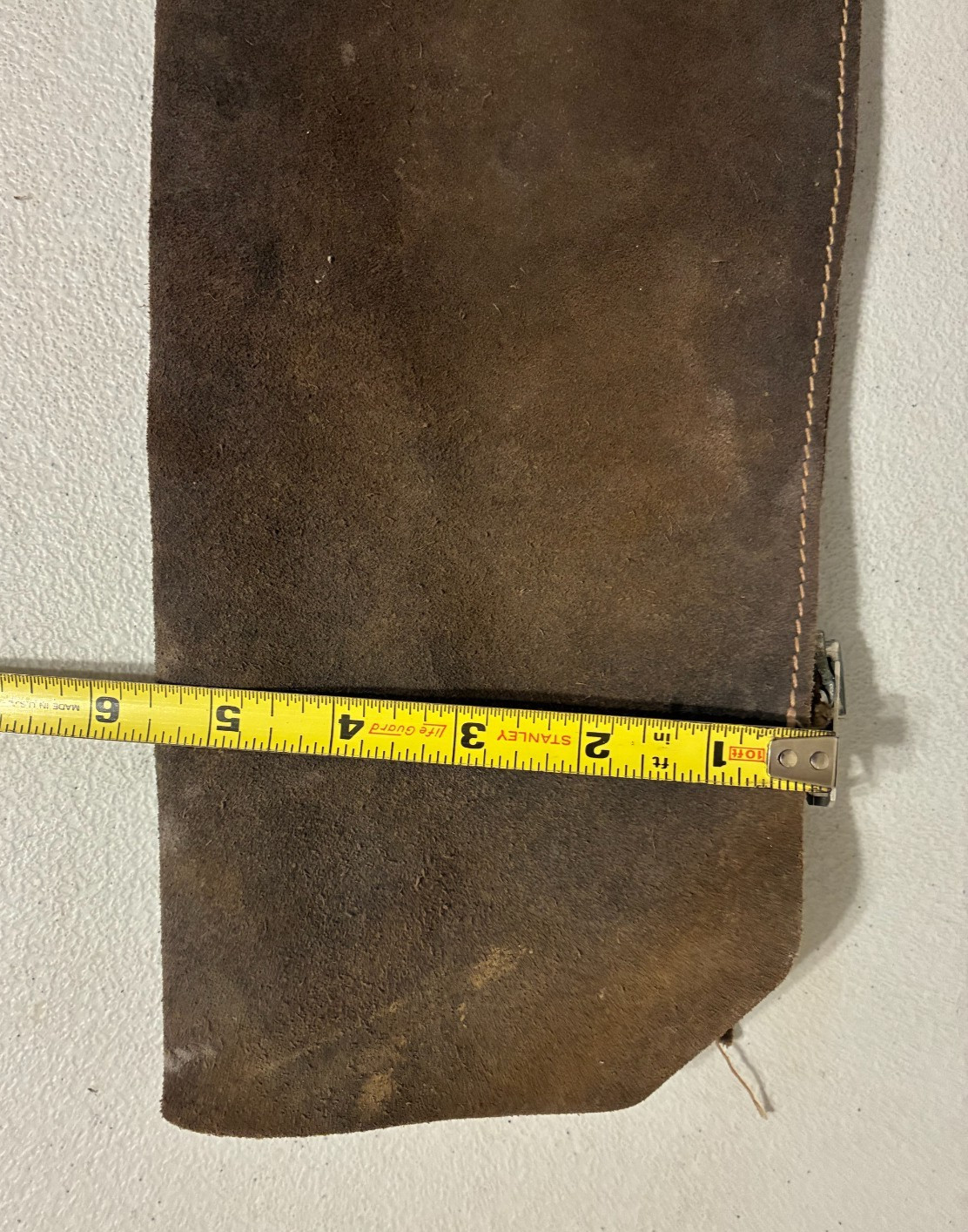 Vintage Riding Chaps Leather Suede Adjustable Waist Talon Zipper Great Patina