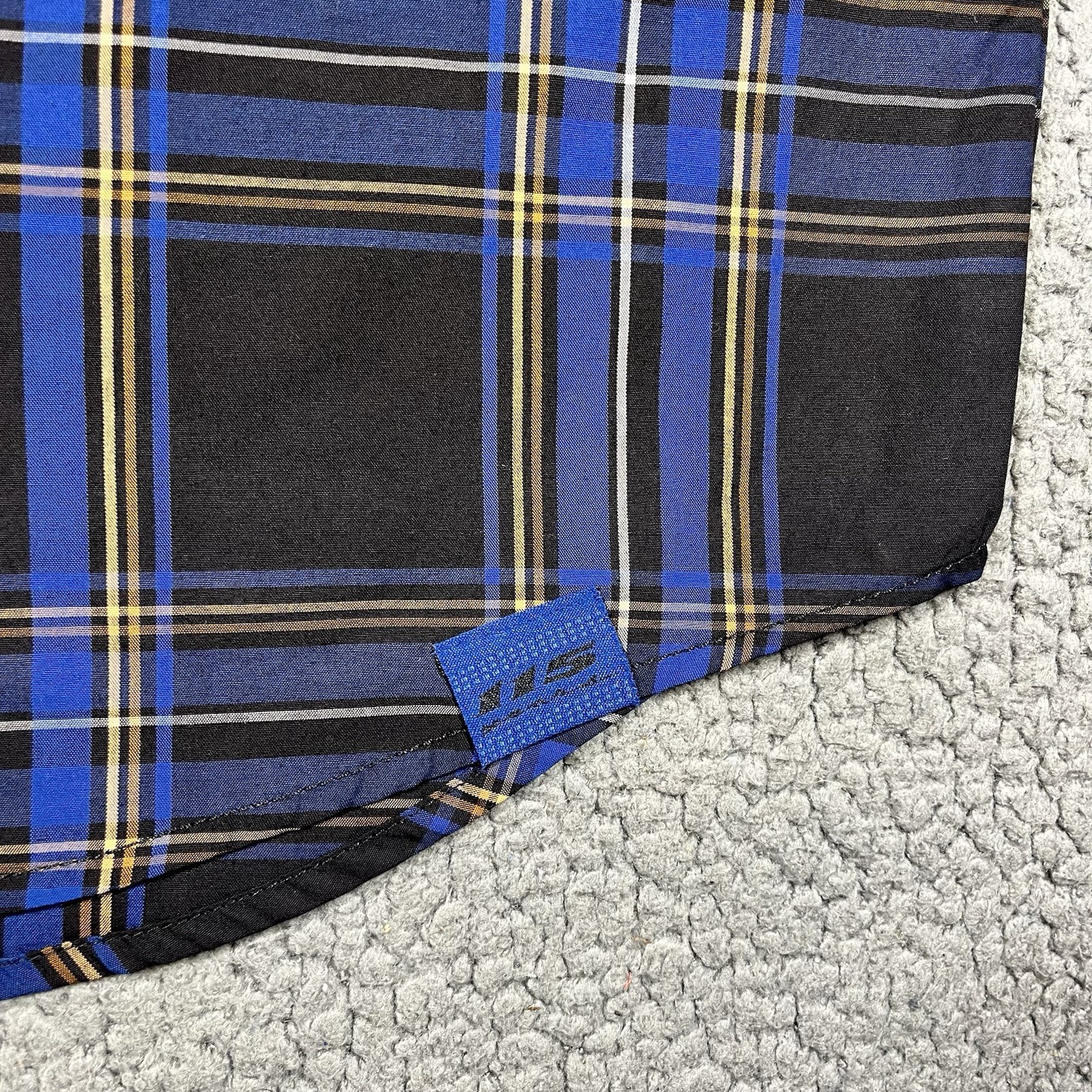 Harley-Davidson Mens Shirt Size M Blue Plaid Short Sleeve Button Down 115 Years