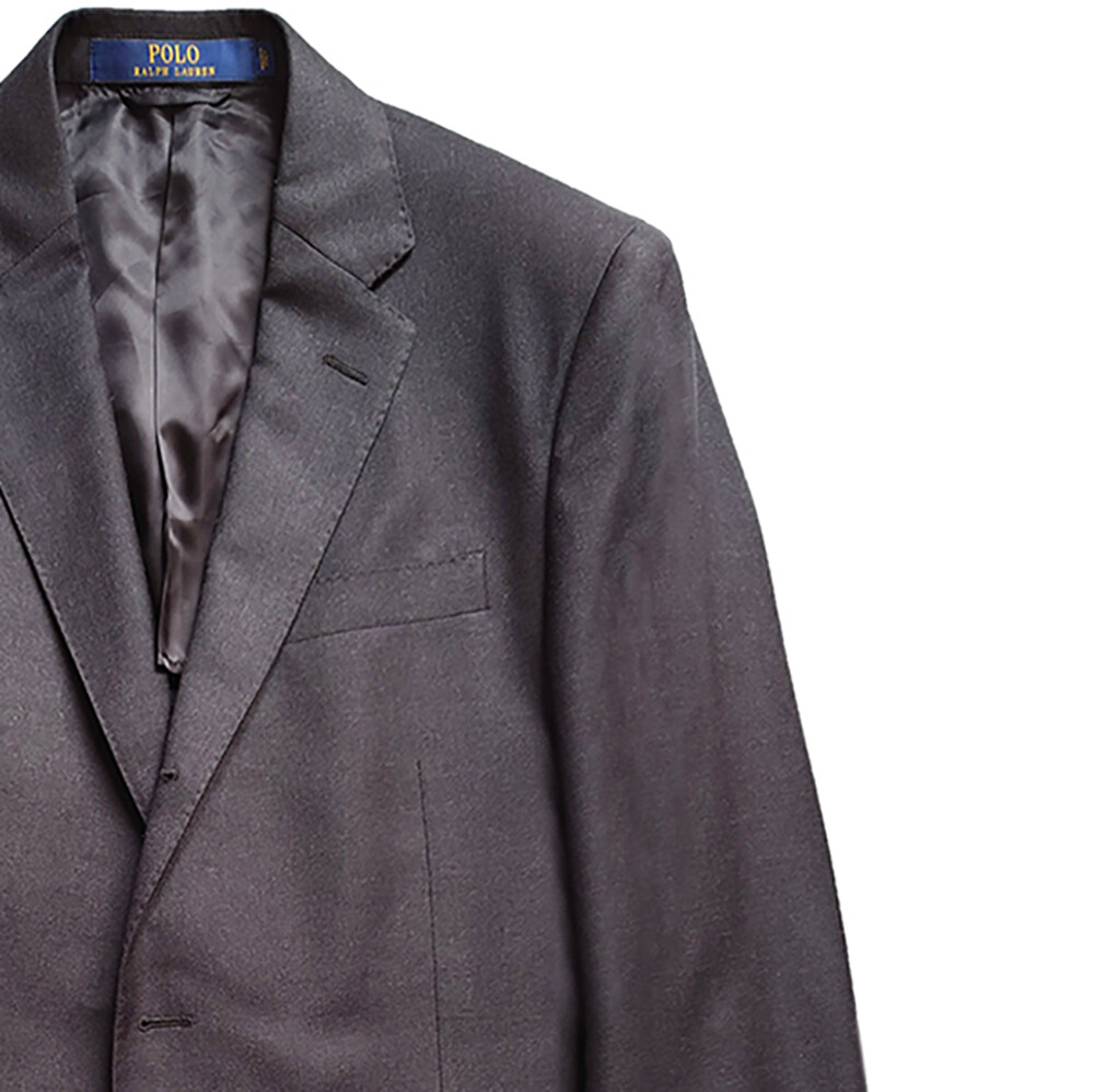 POLO RALPH LAUREN Blazer Jacket Wool Single Breasted Grey Size 48 – RP £695.00