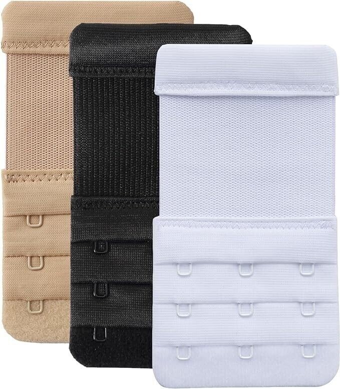 3 ROW 2 3 Hook Bra Extender Bra Strap Strapless Underwear Maternity Bra Extender