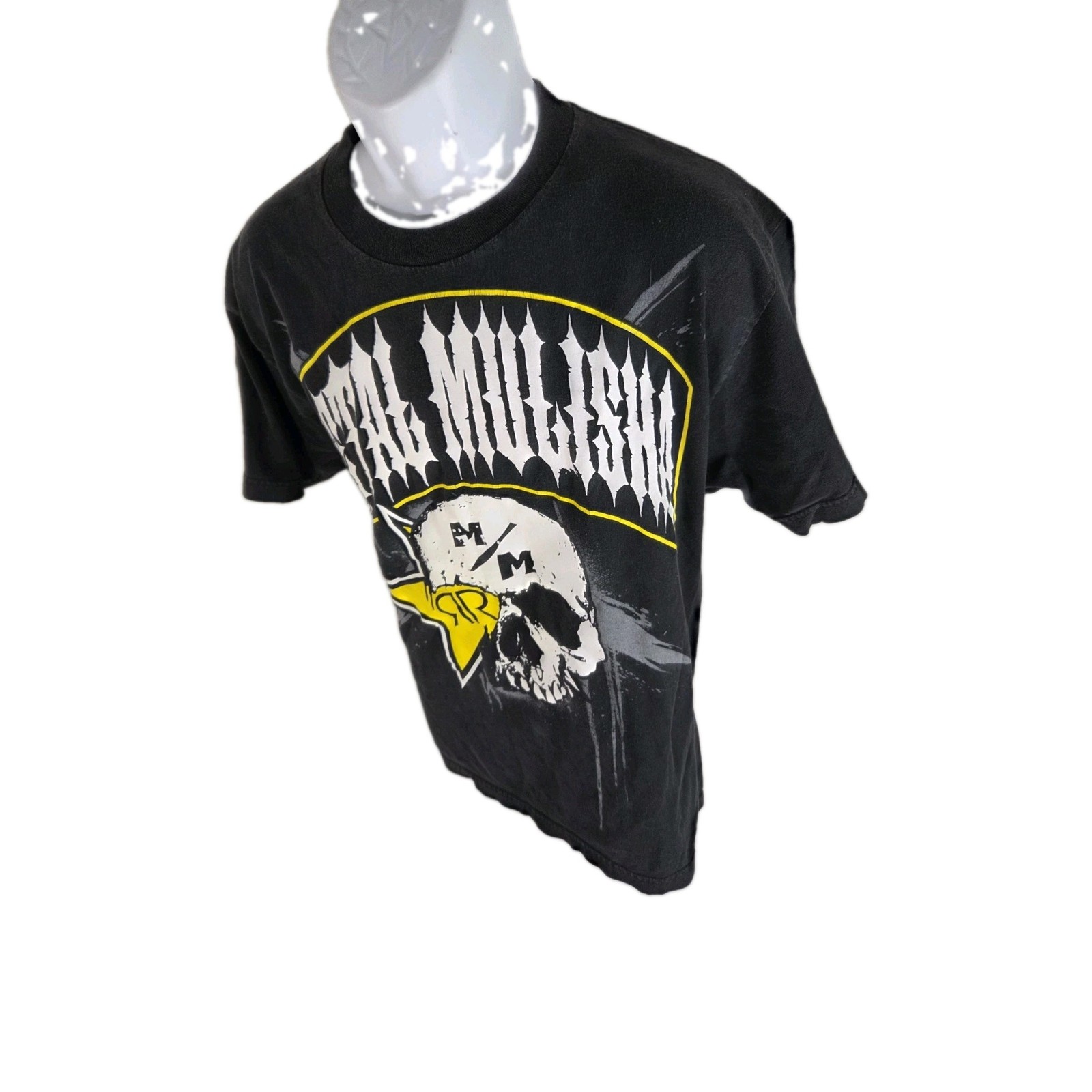 Vintage Y2K Metal Mulisha Skull Rockstar Energy T Shirt Size Large Black Moto
