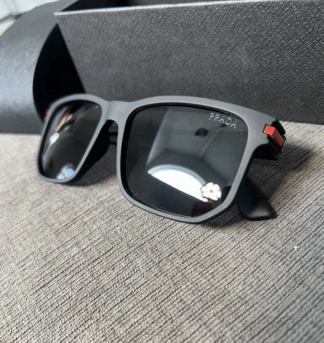 PRADA Men’s Black Designer Sunglasses FREE SHIPPING Authentic ✅