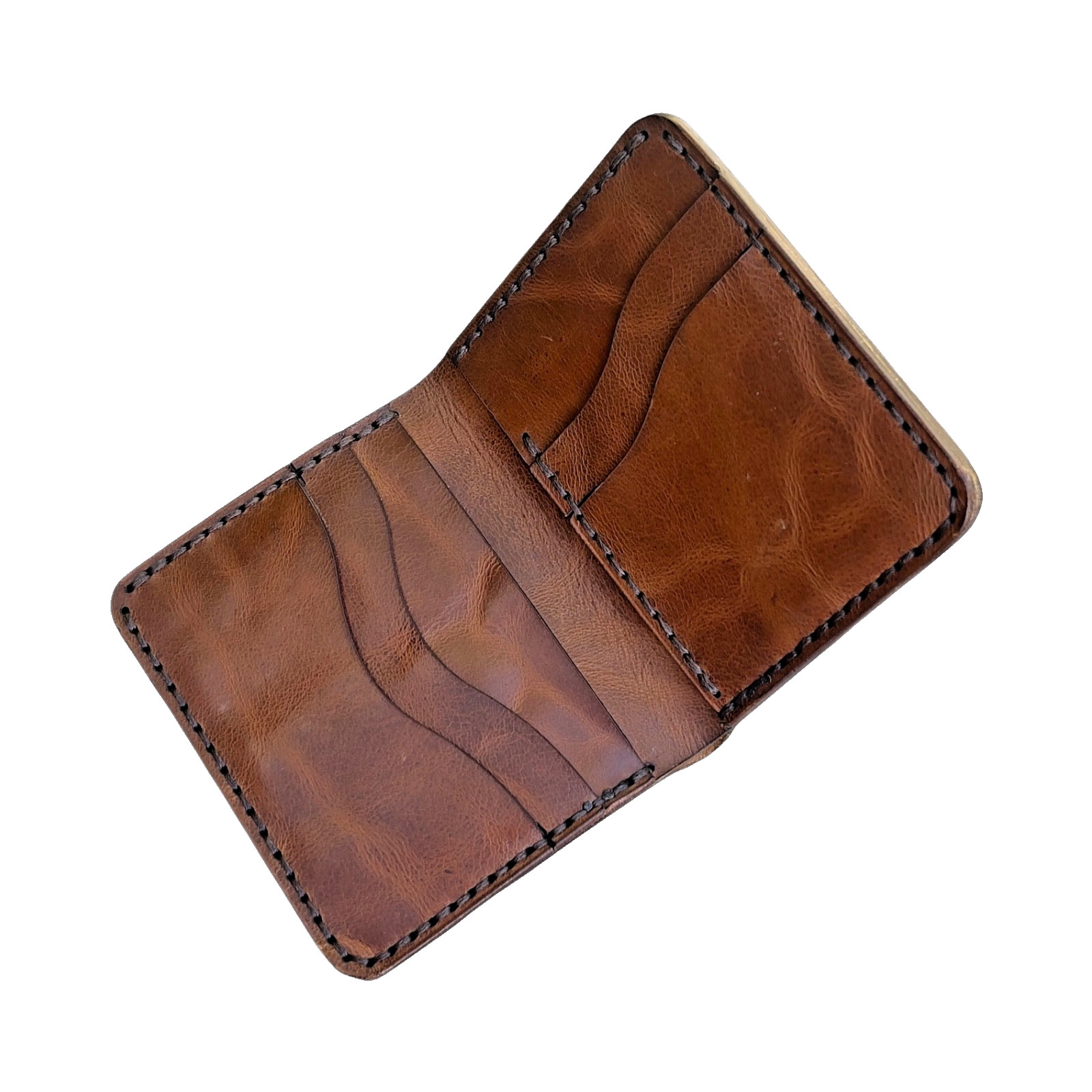 Men’s Leather Slim Card Holder Bifold RFID Blocking Vintage Handmade Wallet Gift