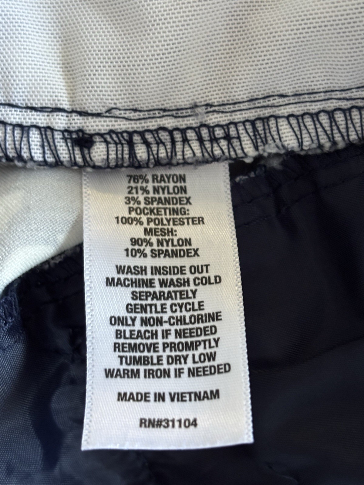 Kim Rogers Navy & WhiteFloral Cropped Pants Sz/18WNWOT