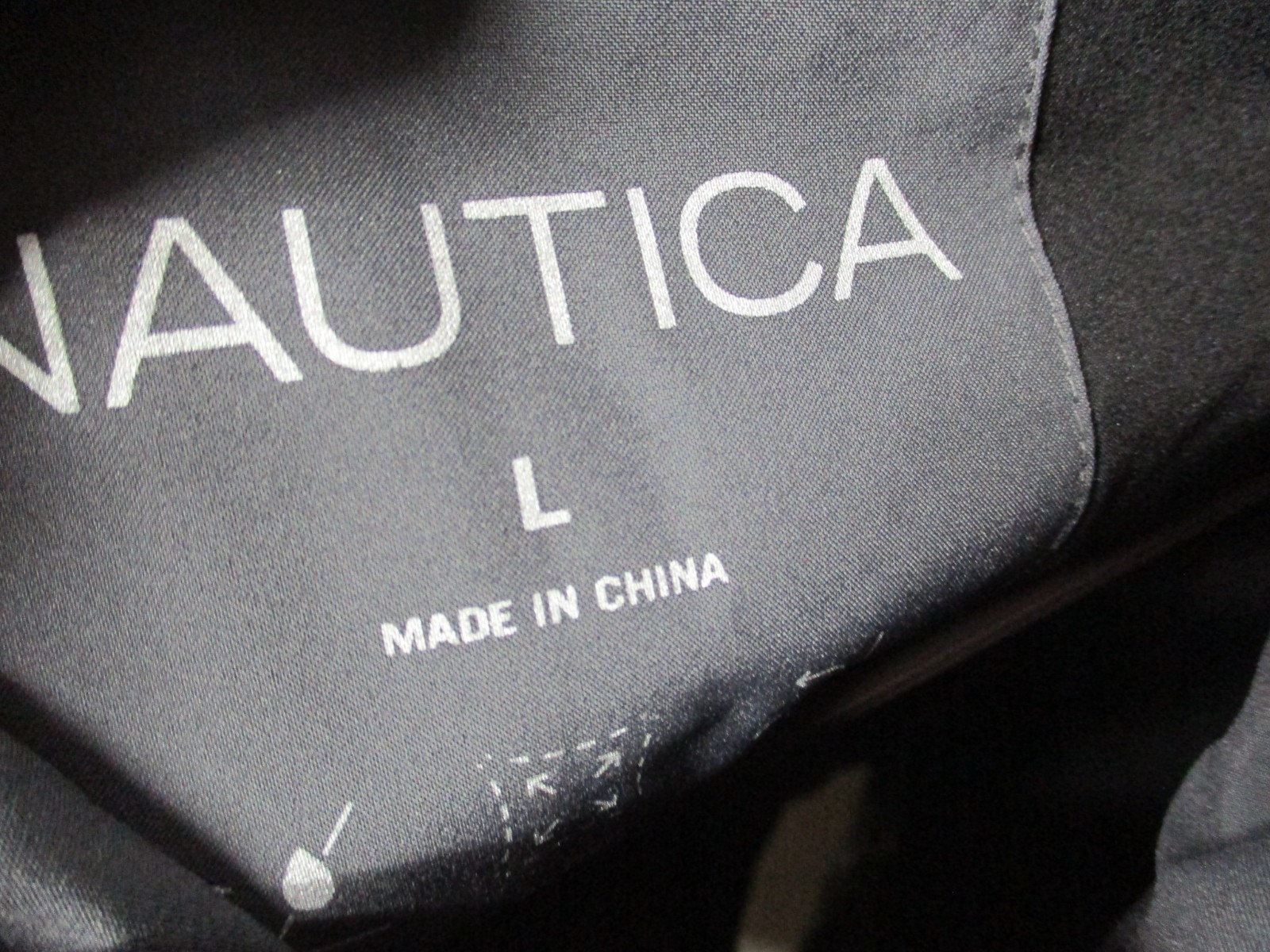 Nautica Puffer Jacket Performance Active Stretch Water Resist Gray Mens Large