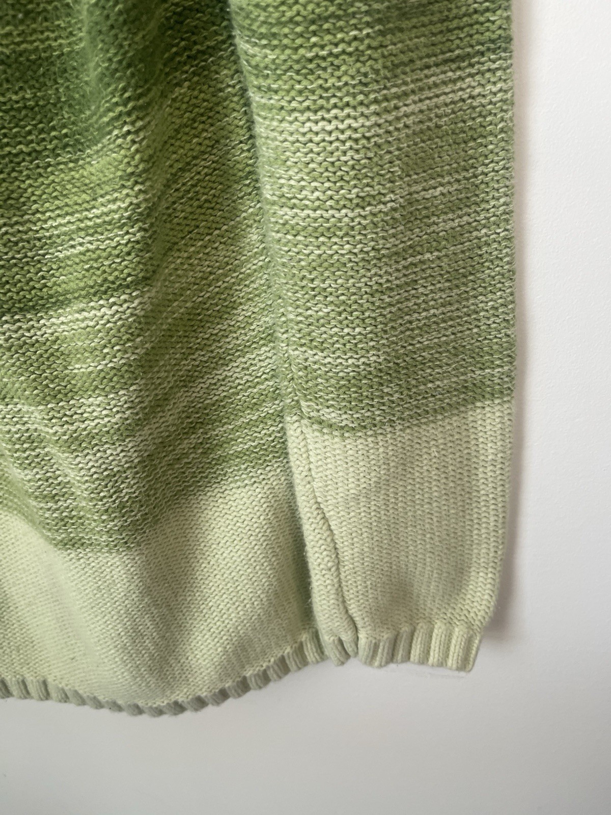 Natural Reflections Green Ombre Scoopneck Knit Sweater size Large