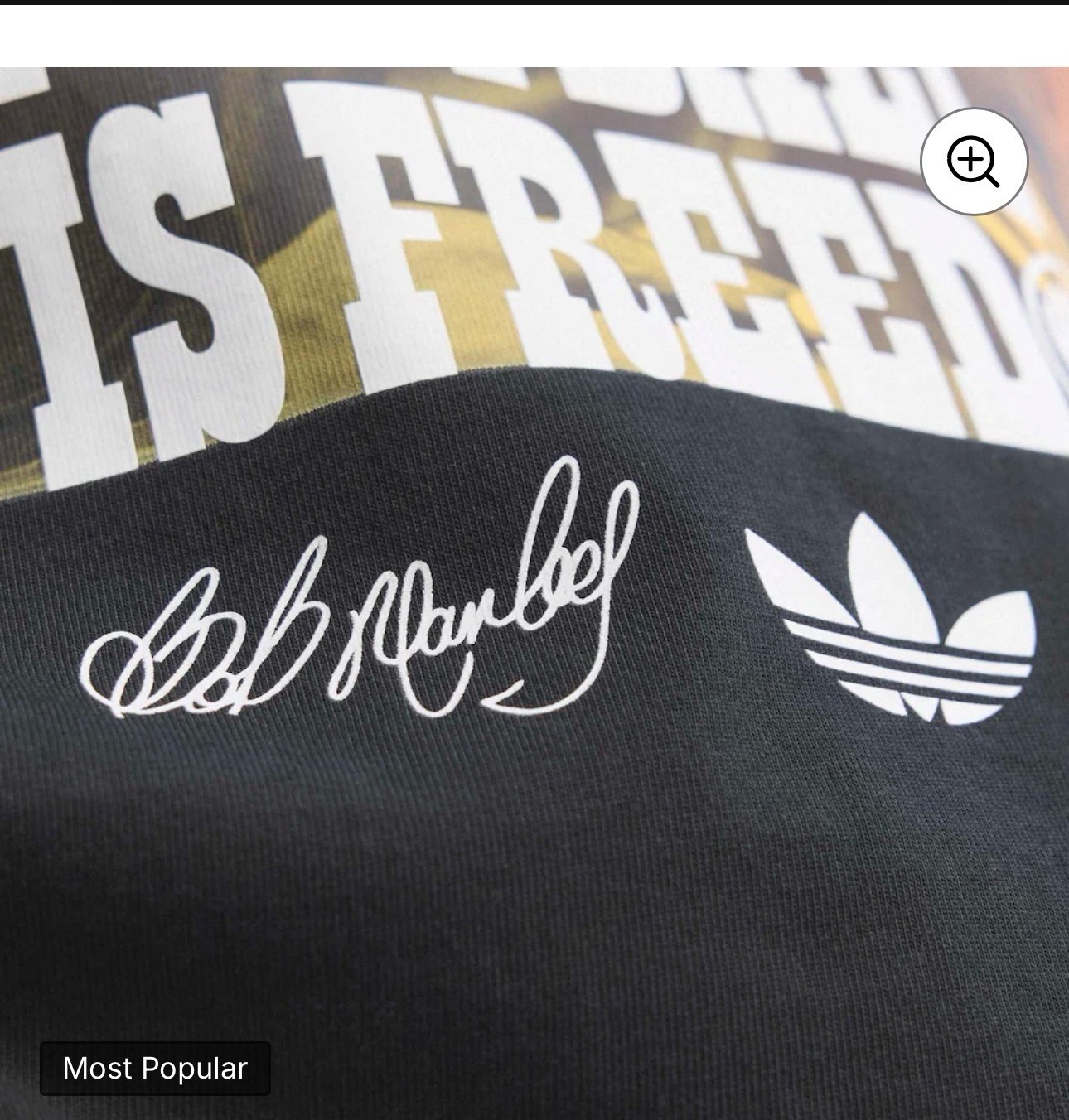 Men’s adidas x Bob Marley Black Jamaica National Team Originals T-Shirt