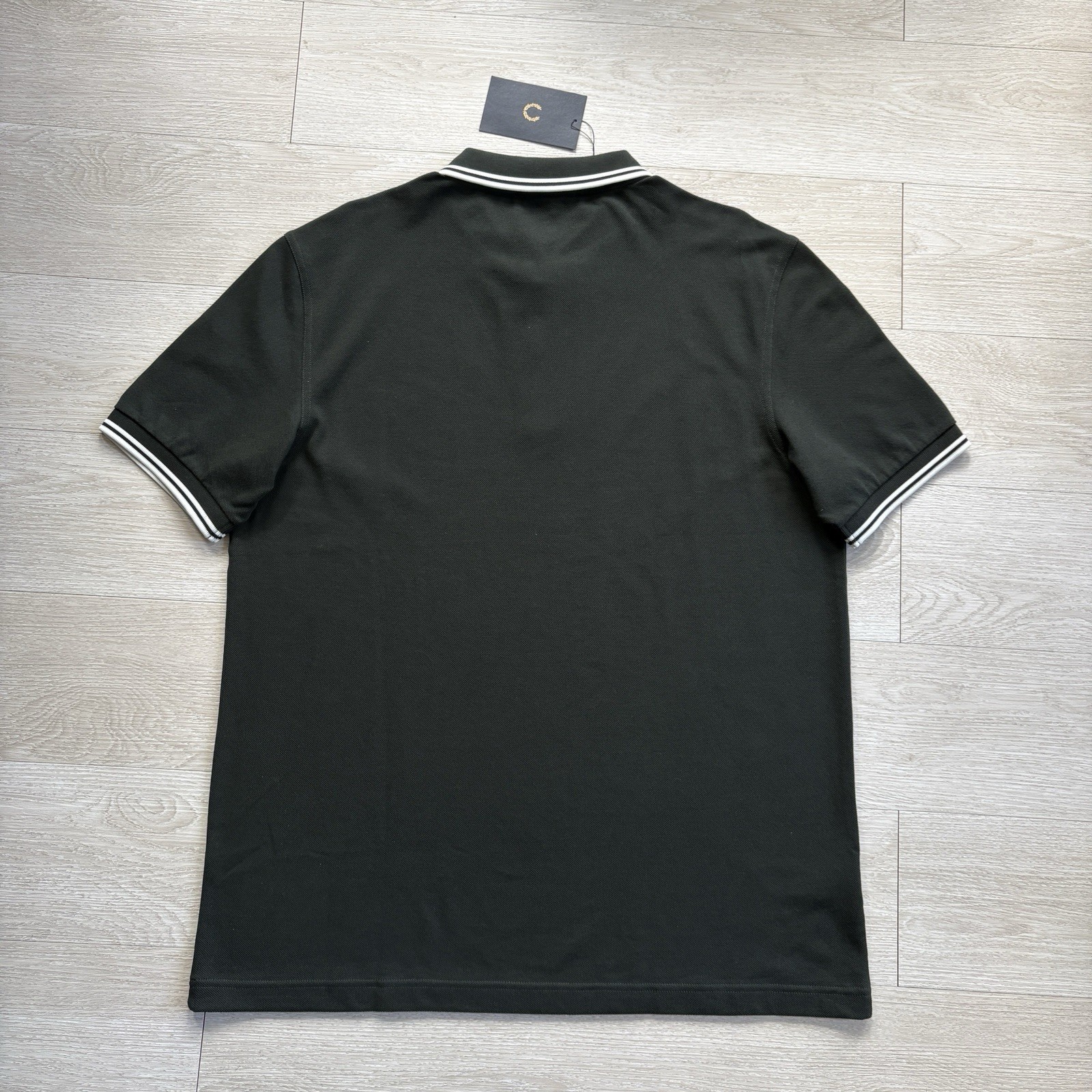 BNWT Fred Perry M3600 Short Sleeve Twin Tipped Polo Shirt Green Size Extra Large