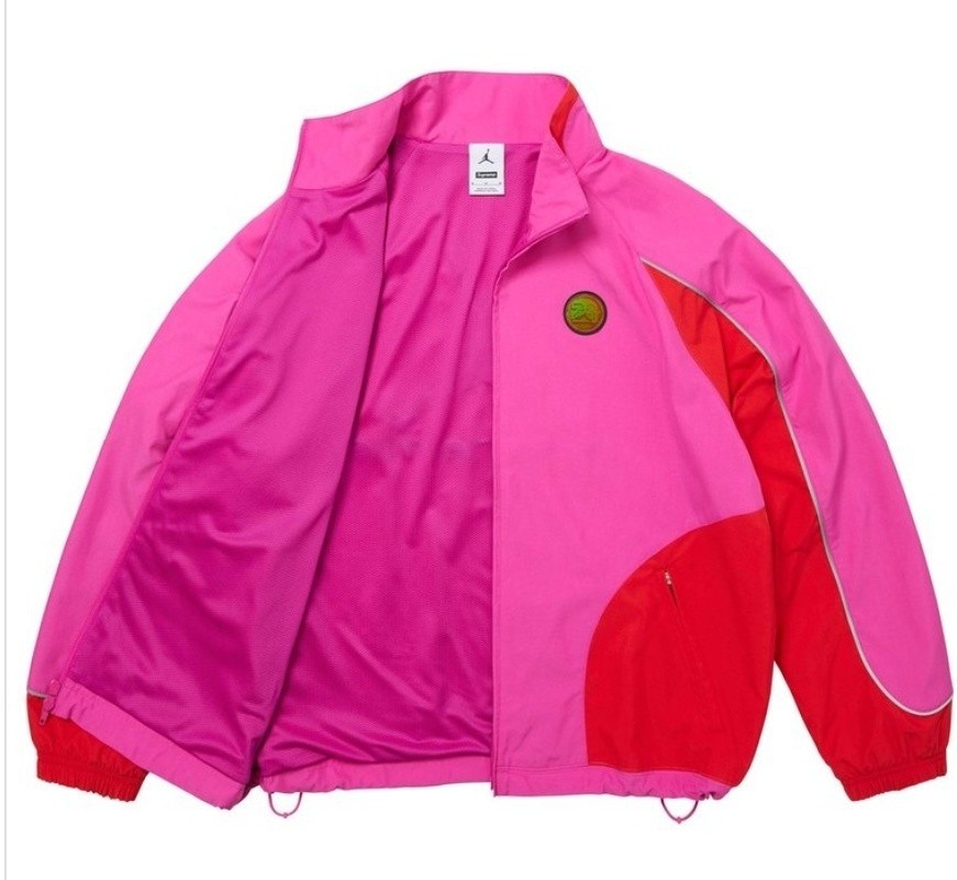 Supreme Jordan Track Jacket Pink SS26 Size XL IN HAND READY TO SHIP