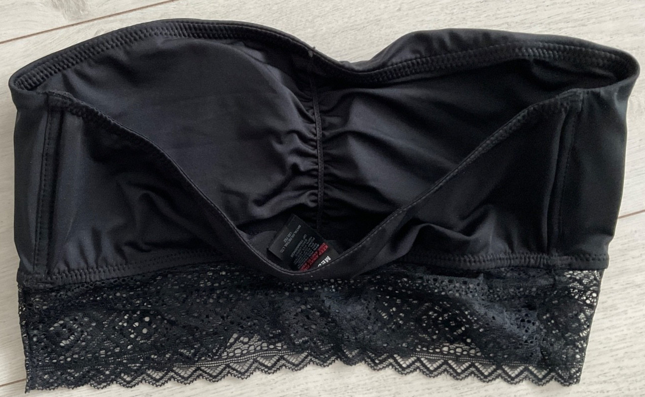 Matalan black none wired bra/bralette size L. NEW
