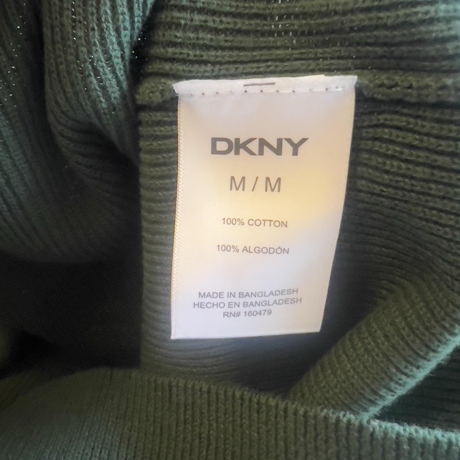 DKNY Men’s Sweater Polo Size Medium Green $89