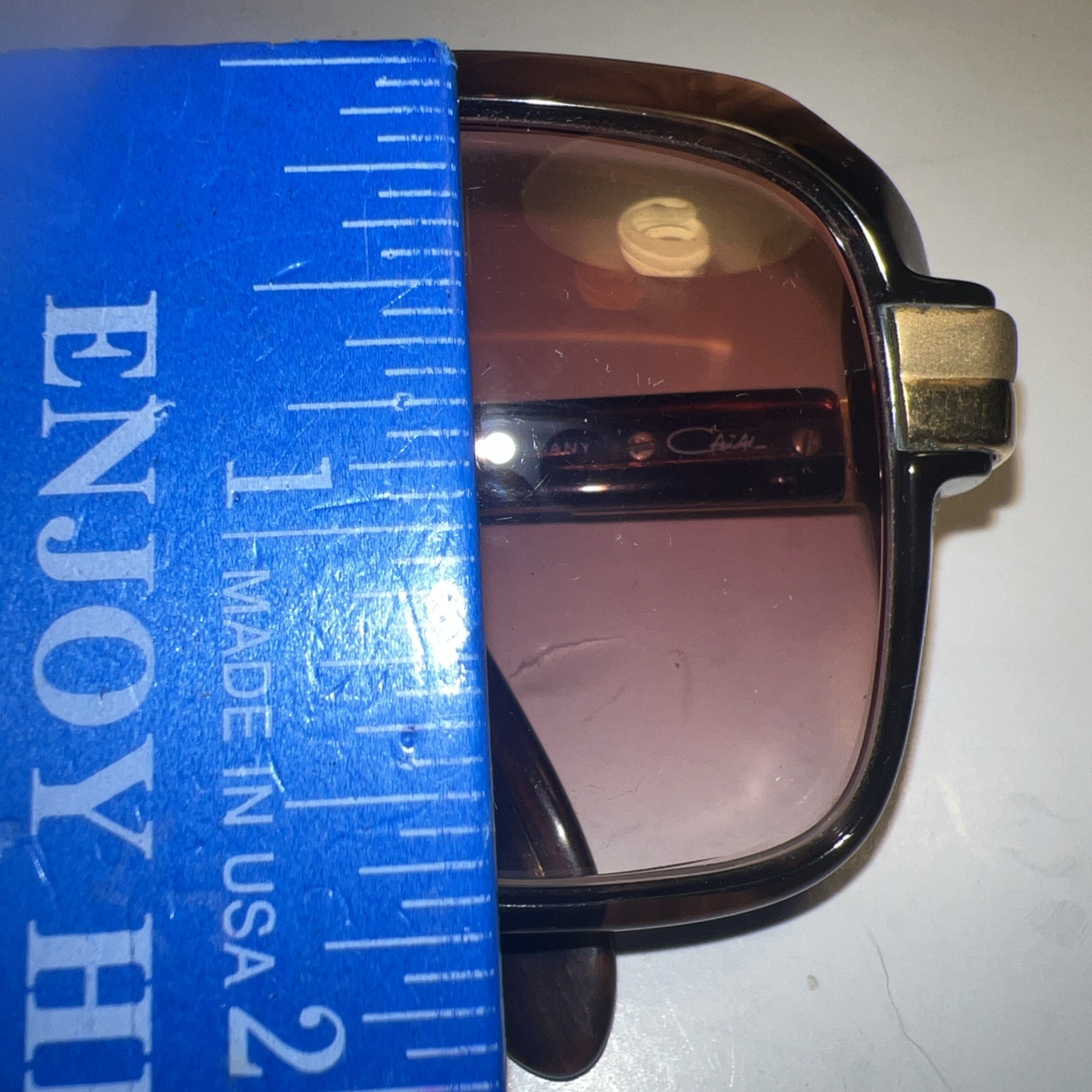 Cazal MOD607 1980’s Tortoiseshell Eyeglasses Frames Cazzy Germany EUC