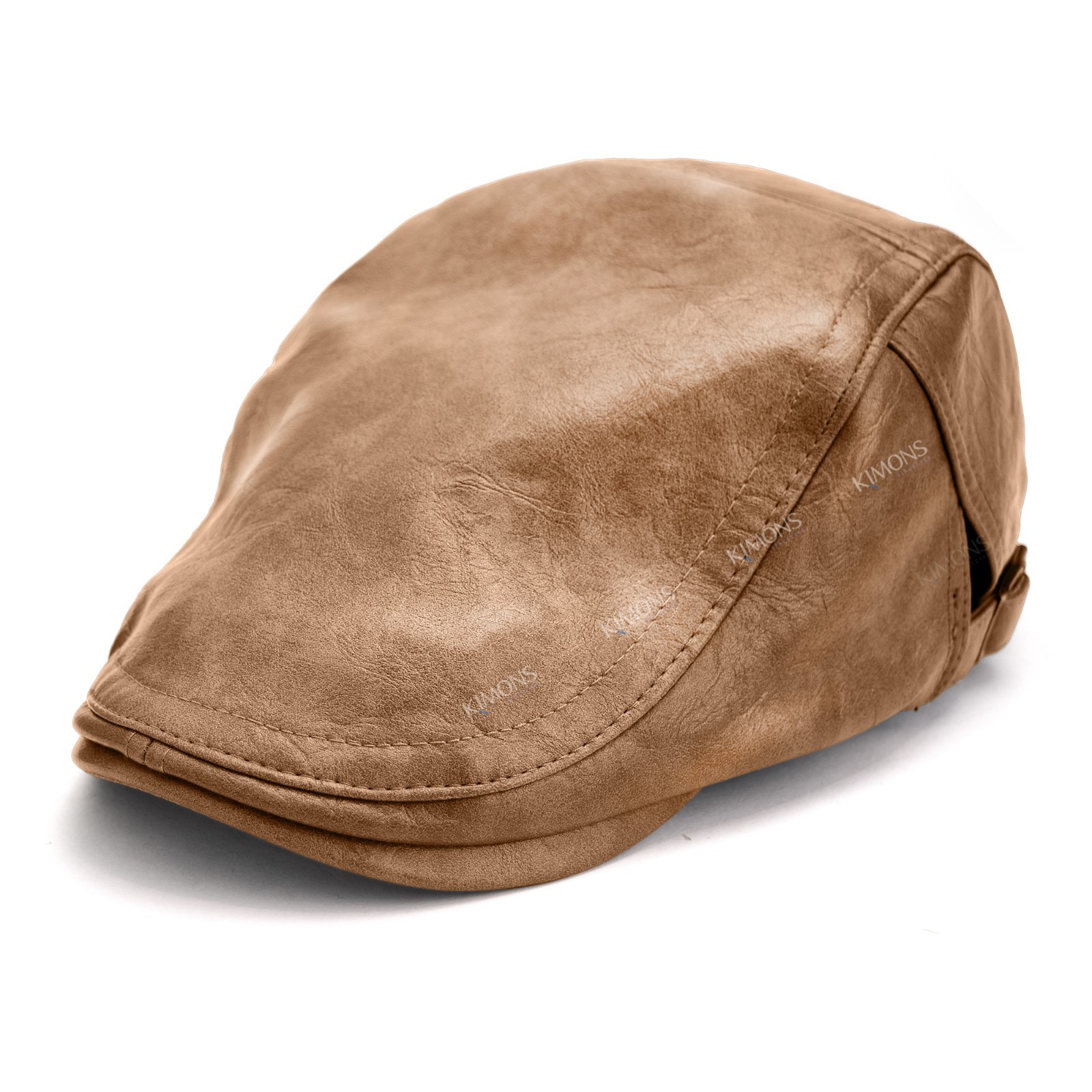 PU Leather Ivy Hat Cap Duckbill Gatsby Golf Driving Flat Cabbie Newsboy