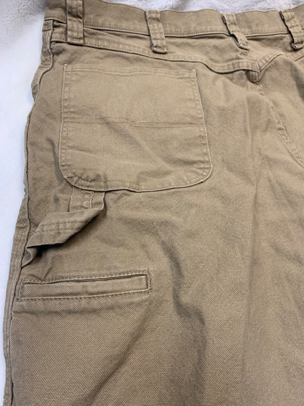Wrangler Workwear Carpenter Pants Mens 38×30 99% Cotton/ 1% Spandex RN130273