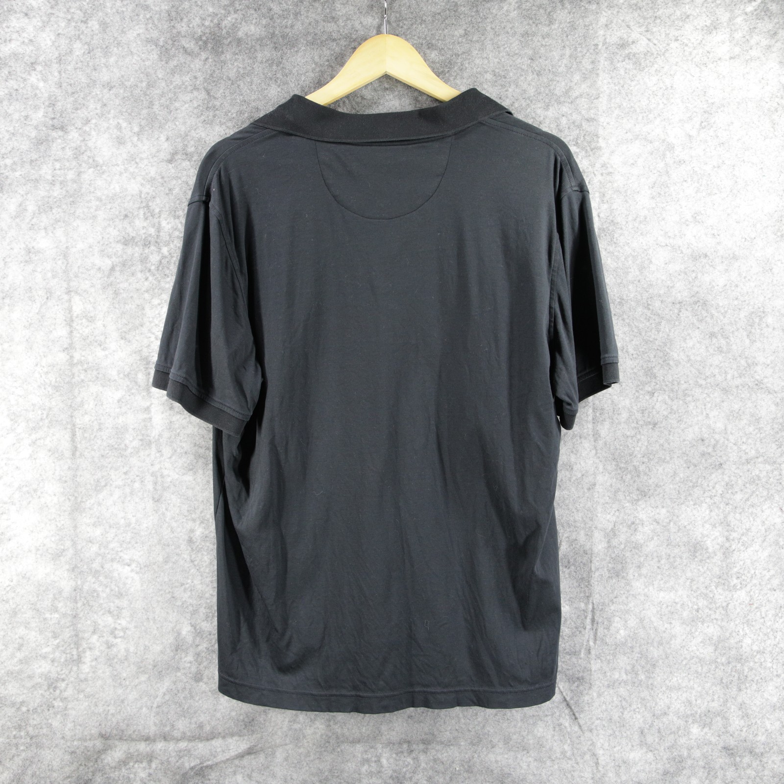 UNTUCKit Polo Shirt Mens Large Black Short Sleeve Casual Cotton Made Sri Lanka