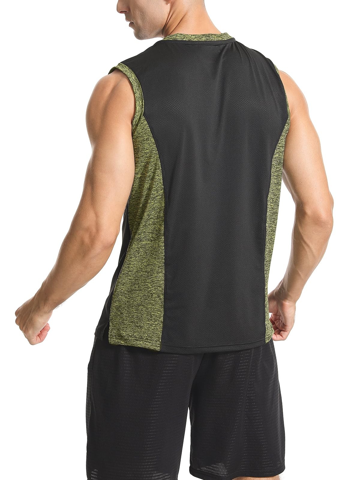 3 Pack Men’s Workout Tank Tops Sleeveless Muscle Gym Tank Top Quick Dry Darkg…