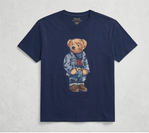 Polo Ralph Lauren Women’s Polo Bear “Jeans Suit Bear” T-Shirt Dark Blue