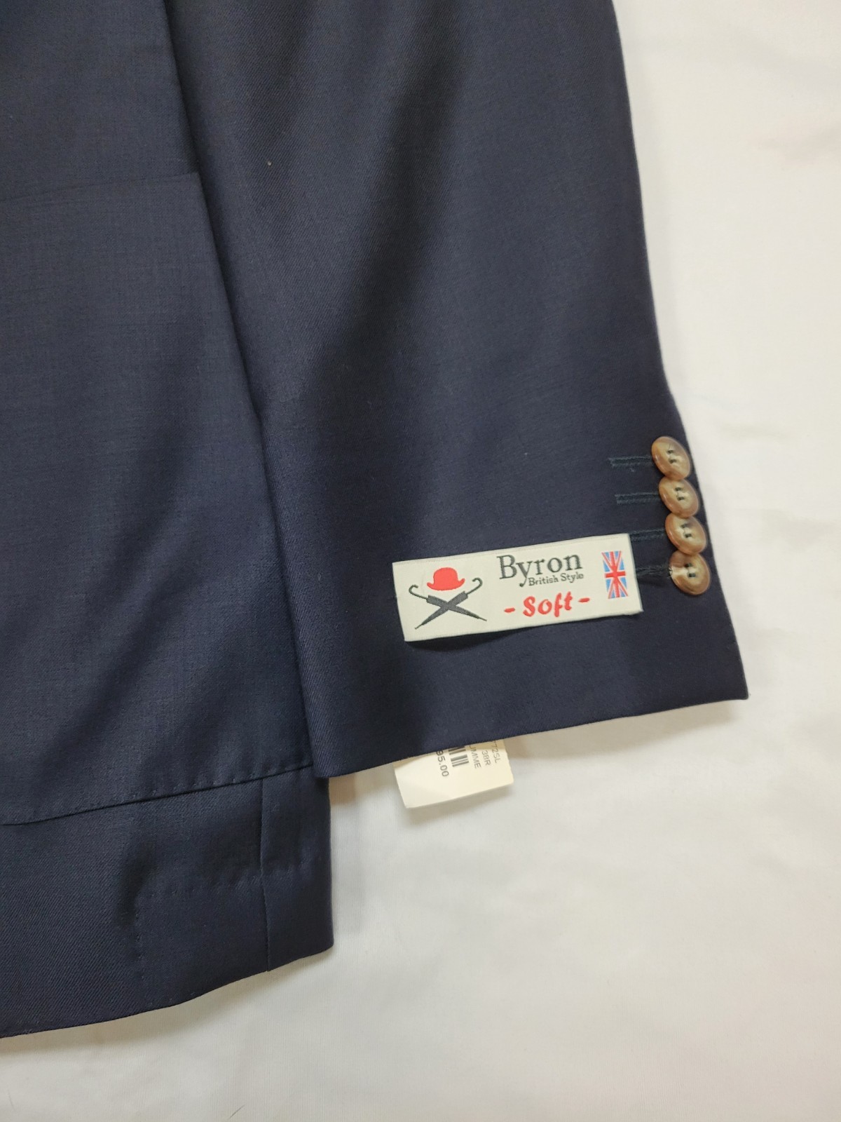 $895 New BYRON Soft Carnaby Blazer Men’s 38R 38 REG Navy Blue 100% WOOL Jacket