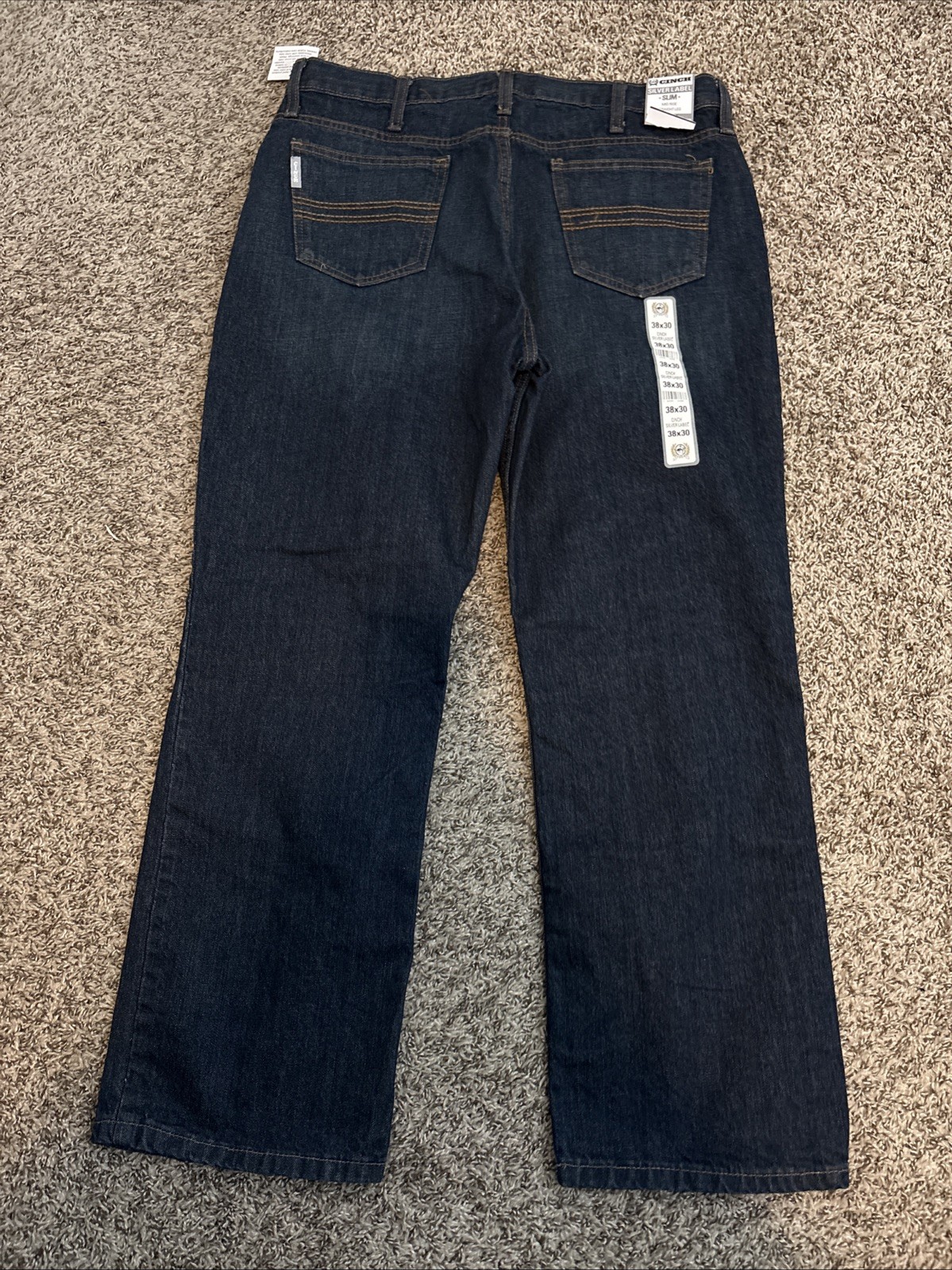 Cinch Men’s Slim Fit Silver Label Dark Stone Jeans 38×30 New