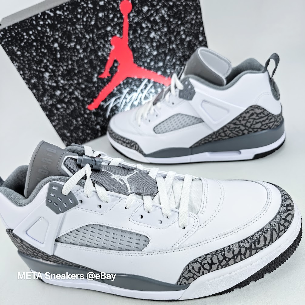 Air Jordan US 13 Men’s White Grey Black Nike Retro Spizike Low FQ1759 102 NIB