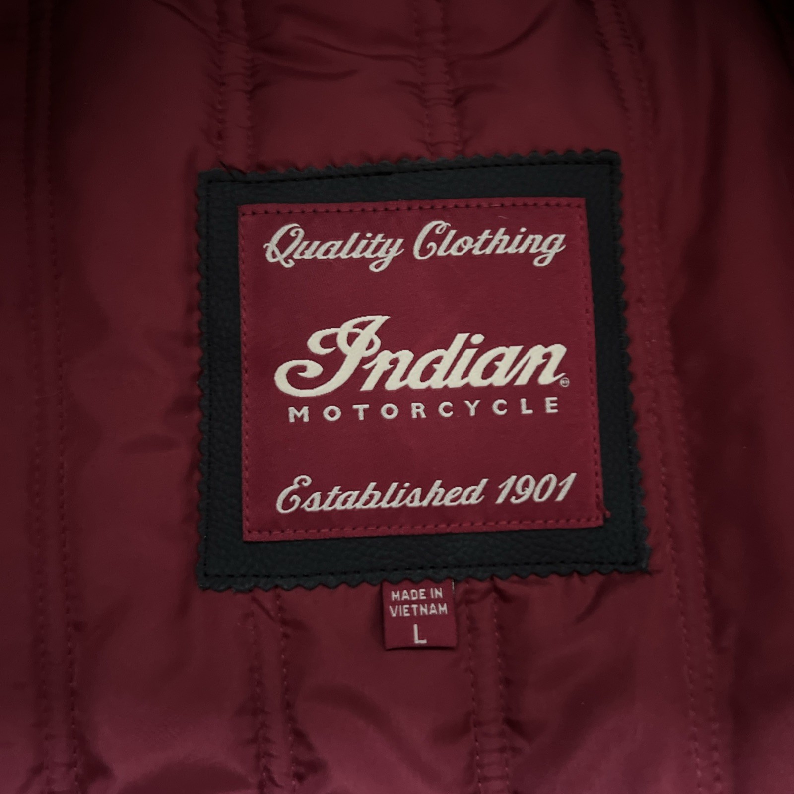 Indian Motorcycle Men’s Phoenix Leather Jacket W/ Armor Brown New Genuine