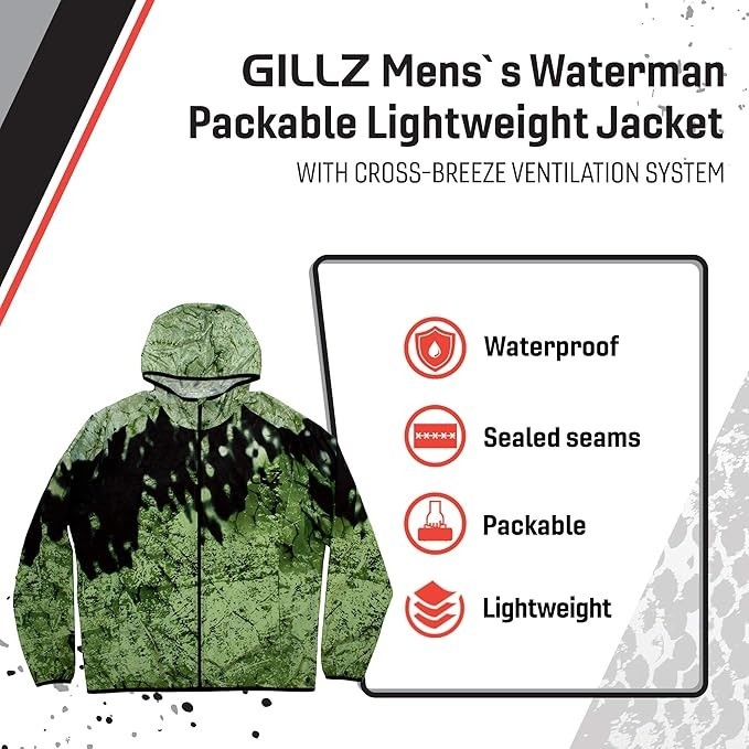 GILLZ Waterman Packable Lightweight Jacket Waterproof