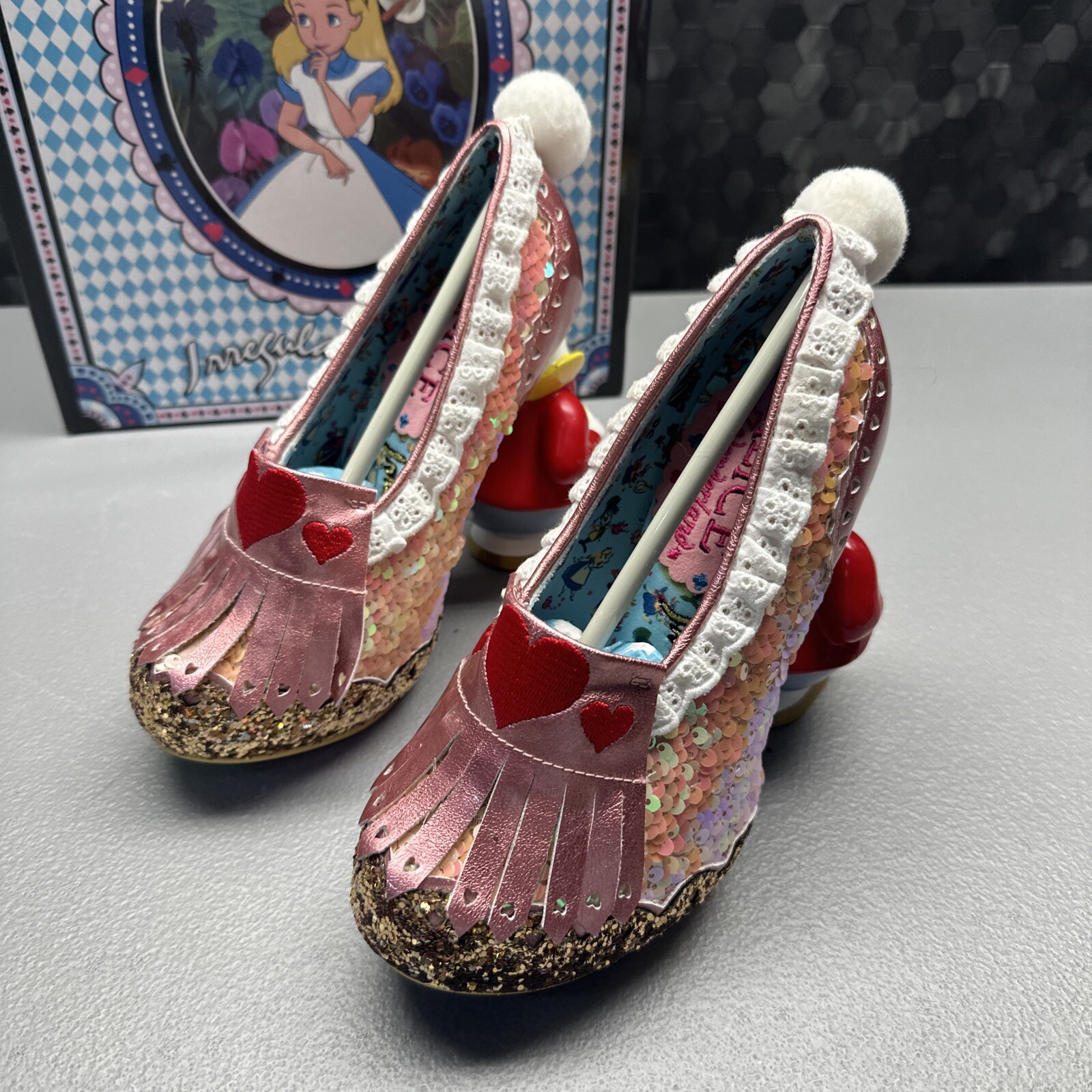Alice In Wonderland Irregular Choice WHITE RABBIT SHOES NEW IN BOX SIZE 35
