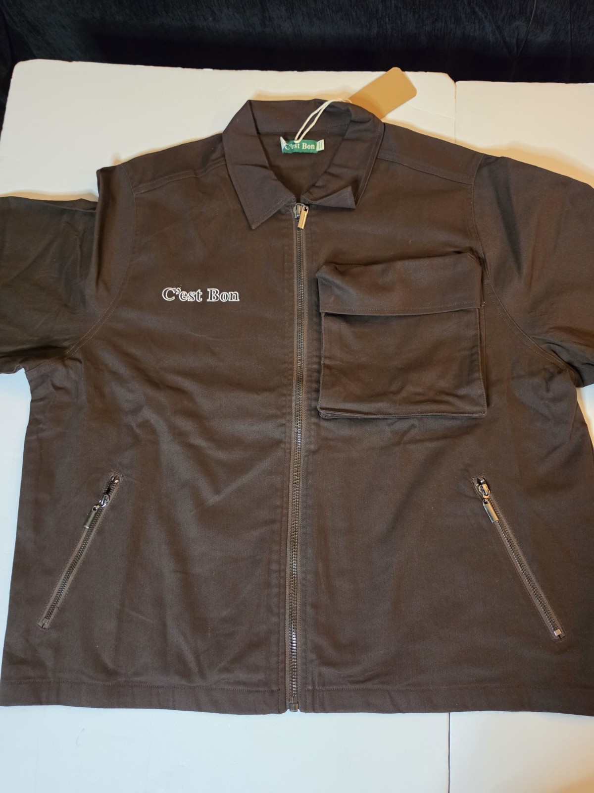 C’est Bon Zip-Up Jacket XXL Men’s Brown