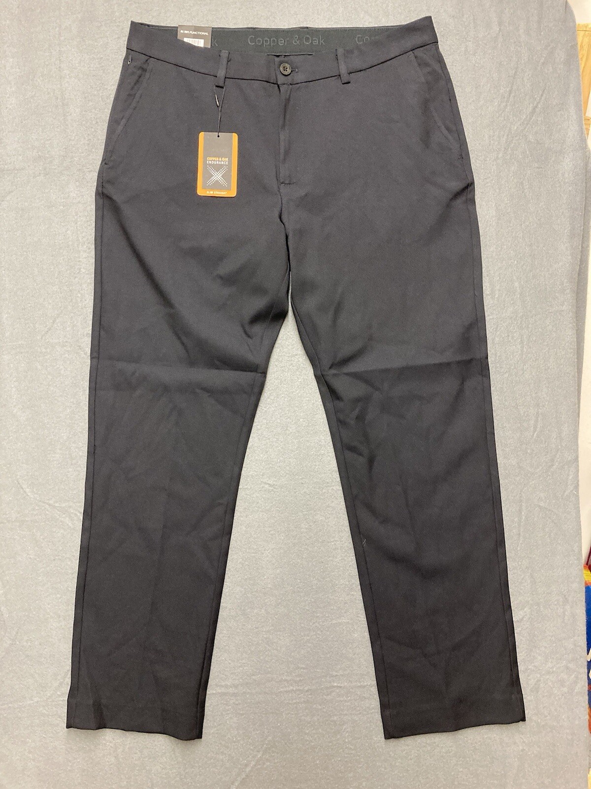 Copper & Oak NWT Men’s 36×30 Momentum Navy Pants Blue Slim Straight NWT