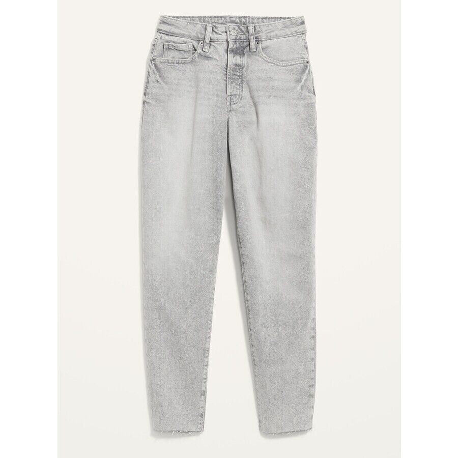 Old Navy Women’s High-Waisted Straight Leg Jeans Gray
