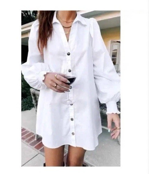 Show Me Your Mumu Allure Cotton Long Sleeve T Shirt Dress Mini/knee Length S NWT