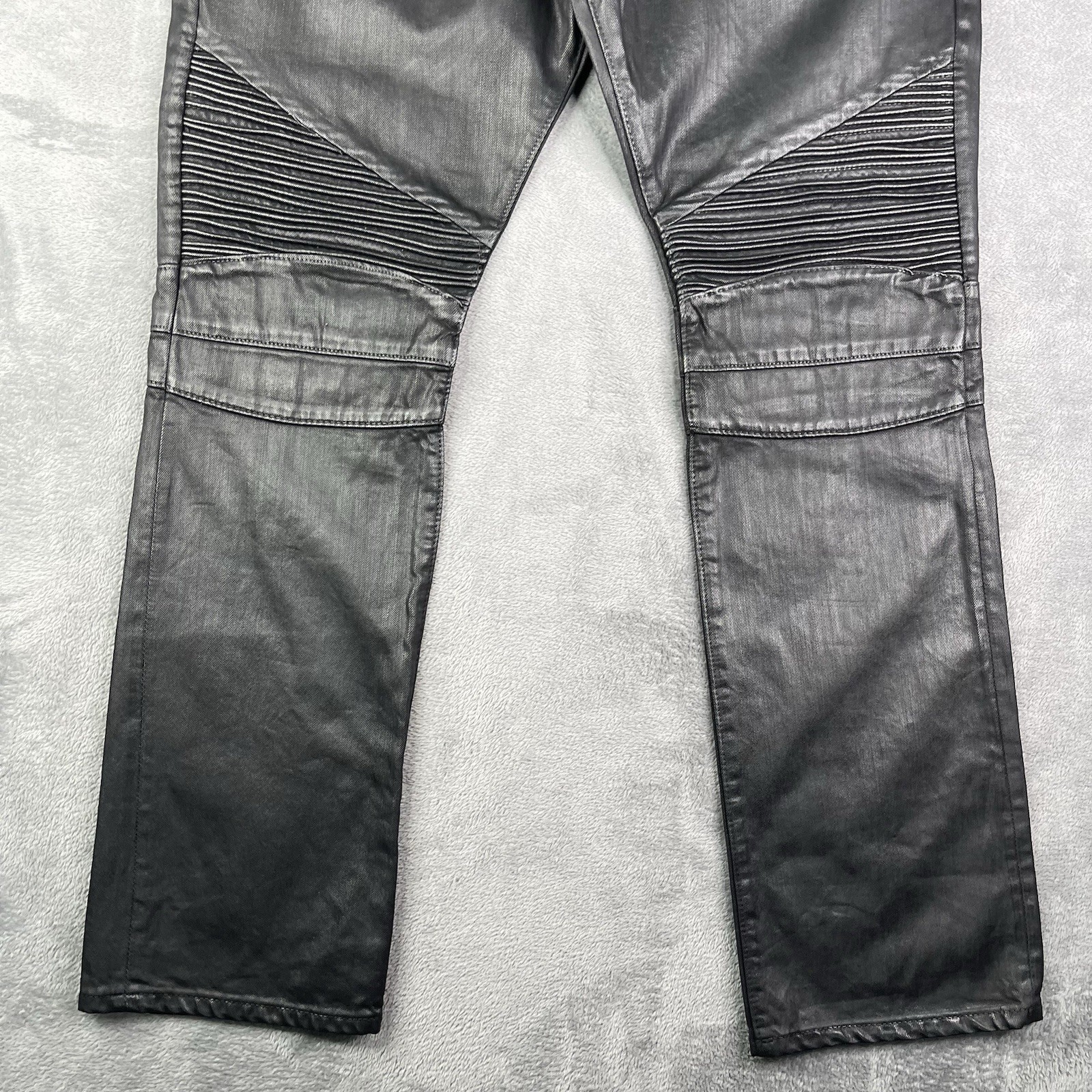 Cult Of Individuality Jeans Mens 38×34 Greaser Rocker Rebel Cycle Wax Denim Moto