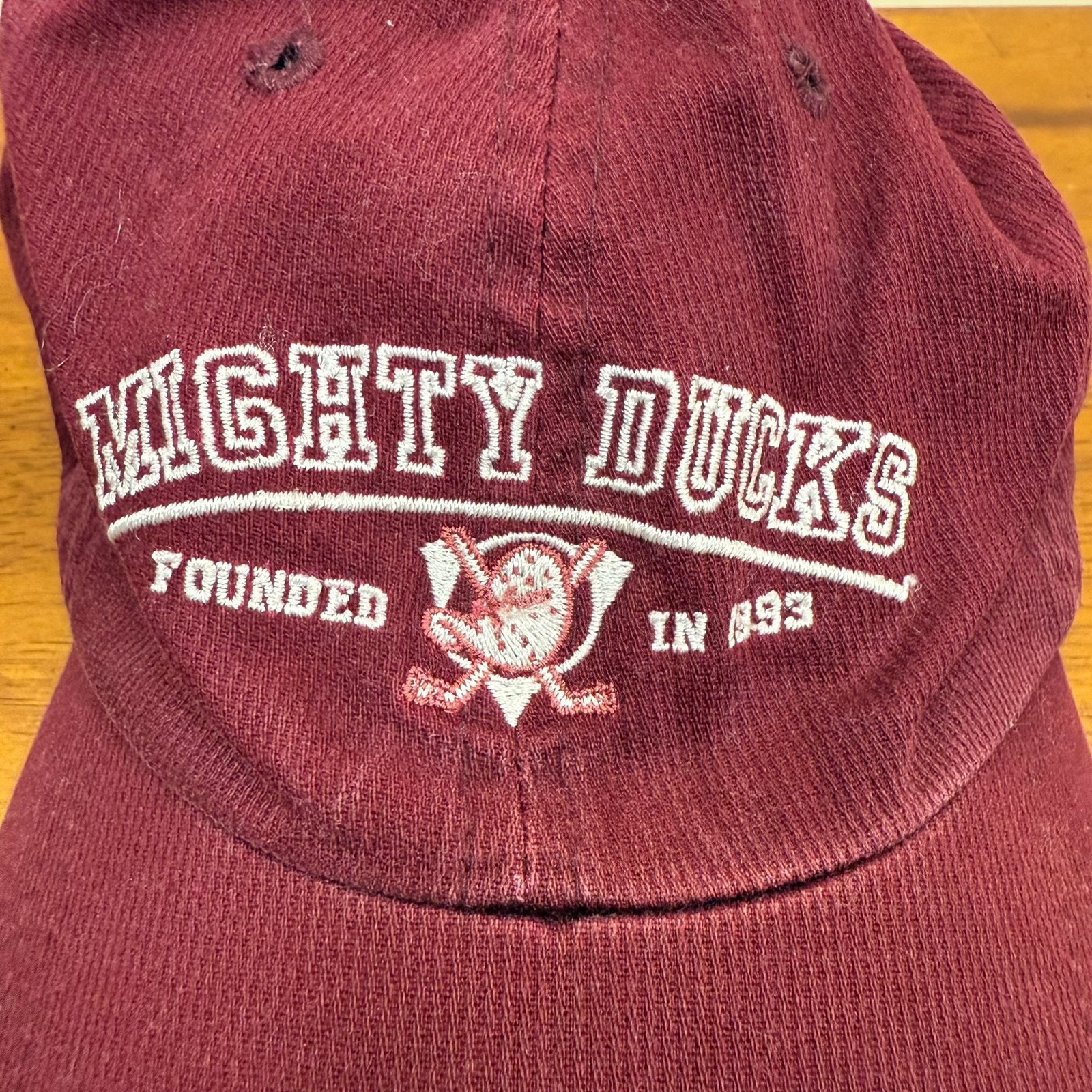 Vintage Mighty Ducks Heritage Collection Corduroy Strapback Hat