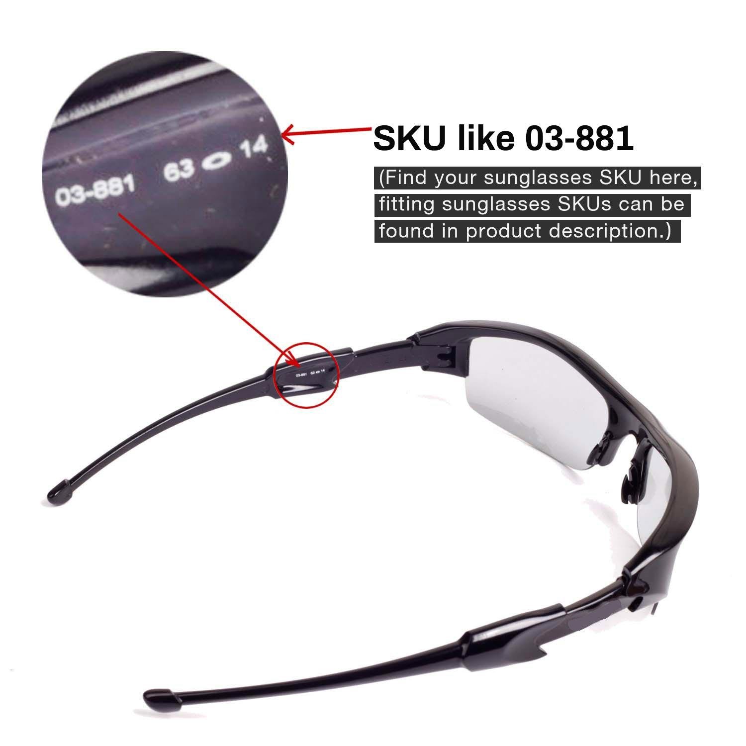 Walleva Lenses and Rubber Kit for Oakley Flak Jacket – Multiple Options