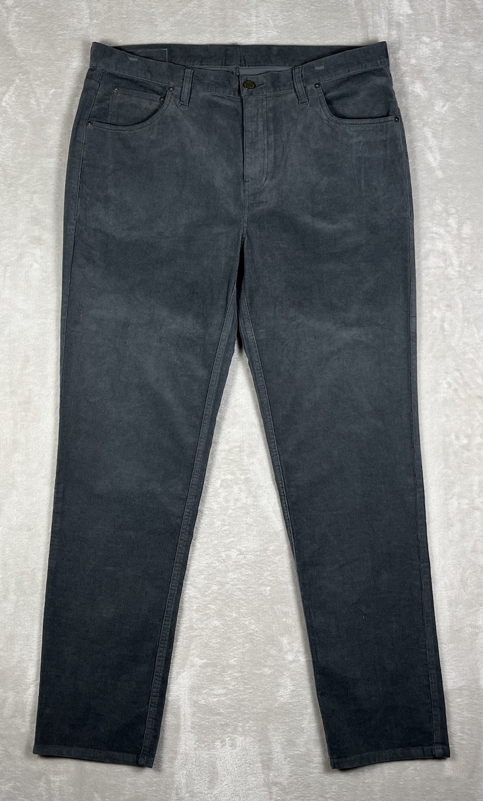 Vuori Pants Men 36×31 Gray Optimist 5-Pocket Corduroy Comfort Performance Casual