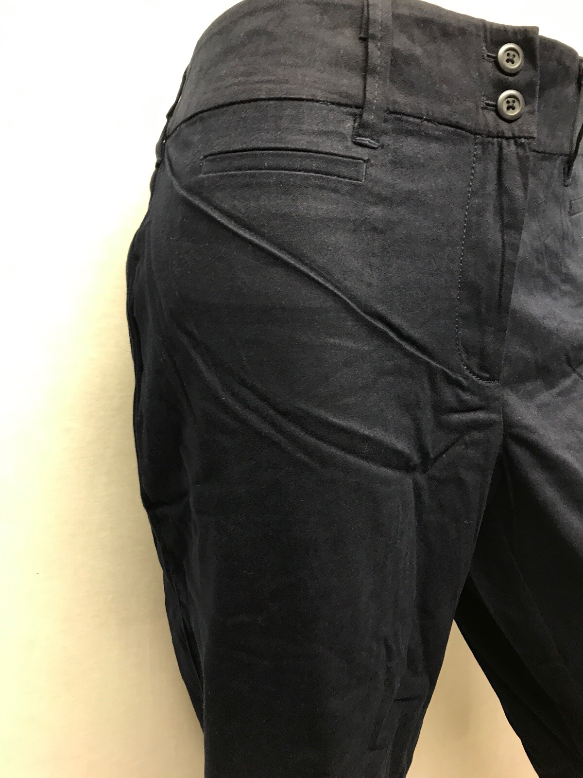 Dean St. Troper France Women’s Capris, Navy Blue Cotton Pants Size Varies New !!