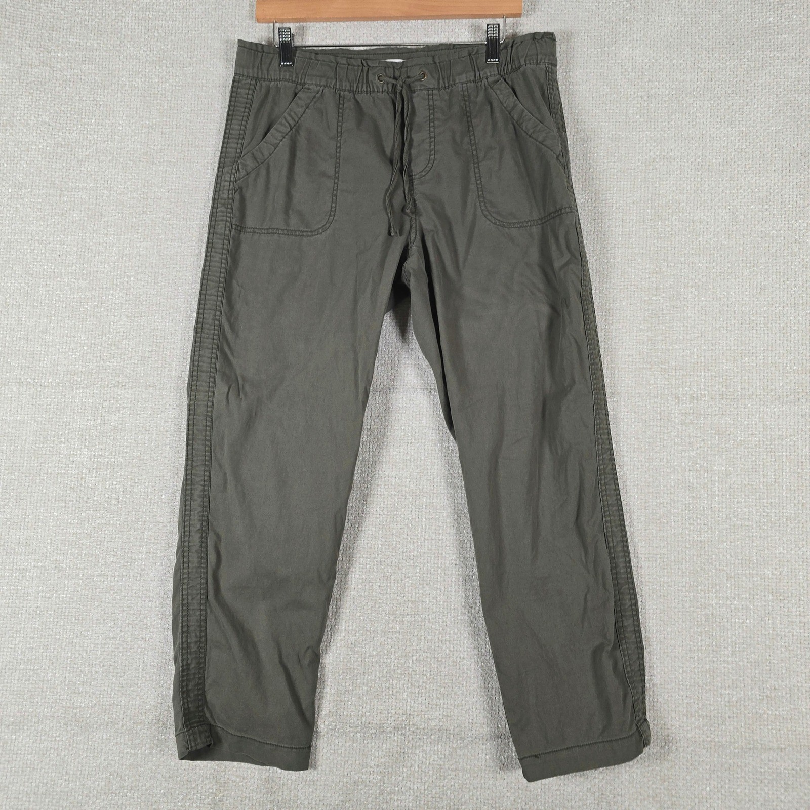 Sonoma Goods For Life Womens Olive Green Utility Drawstring Pants Size M