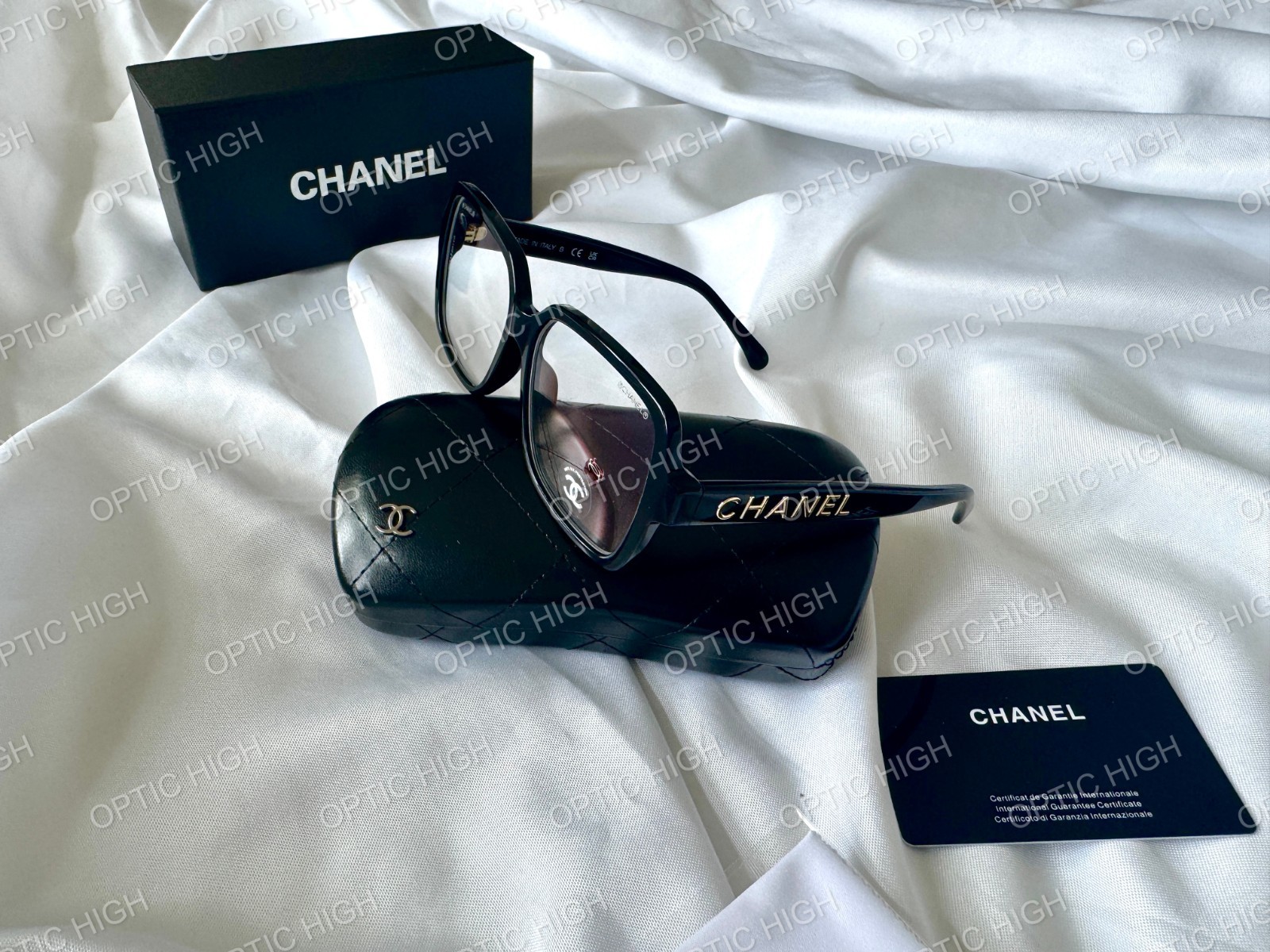 Brand New Chanel 5408 Women’s Transparent Black Acetate Eyeglasses
