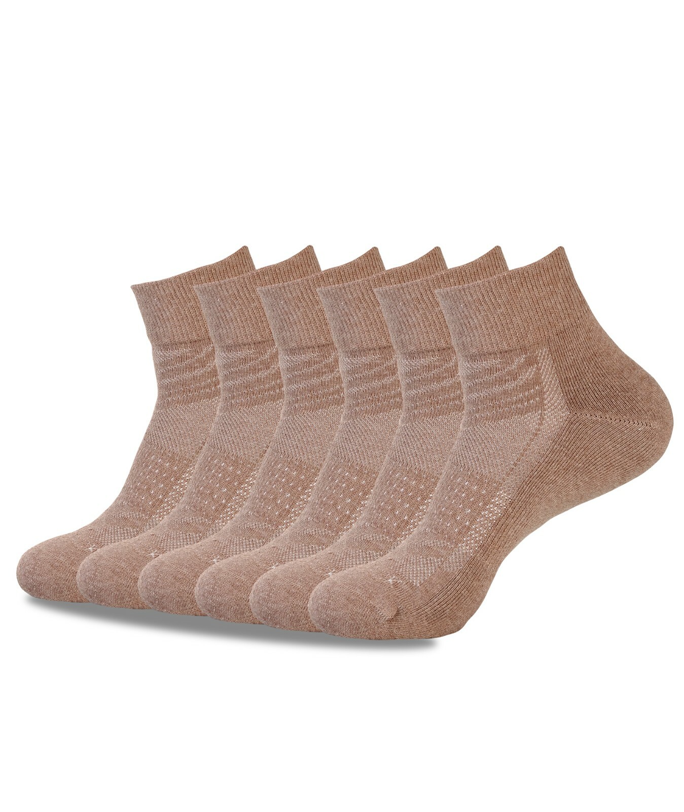 6 PACK COTTON ANKLE QUARTER CREW SOCKS SOFT CUSHION CASUAL LOW CUT