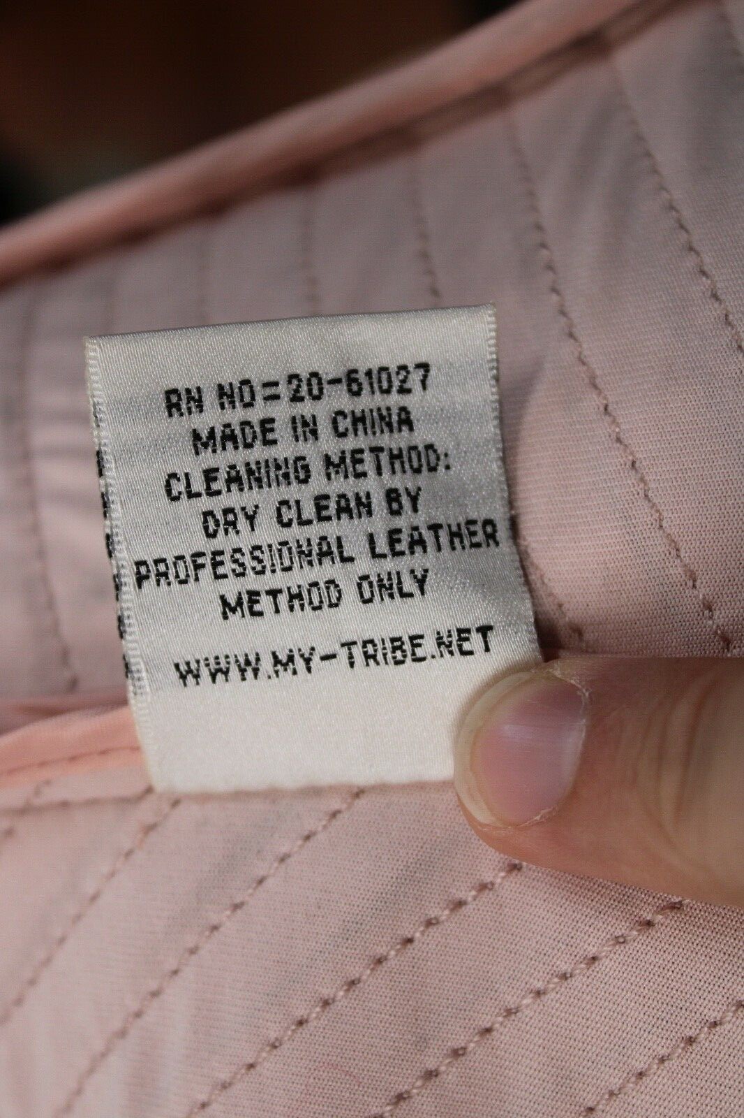 NWT My Tribe L Pink Leather Asymmetrical Zip Moto Vest