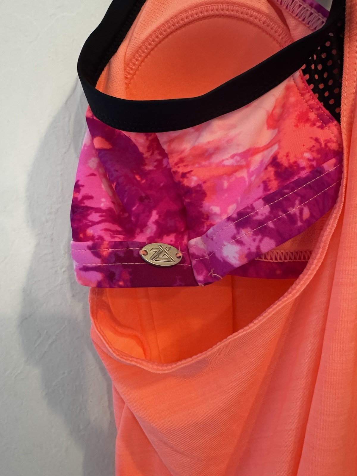 ZeroXposur UPF 30+ Quick Dry Built-In Bra Tank Camisole Women’s L Orange