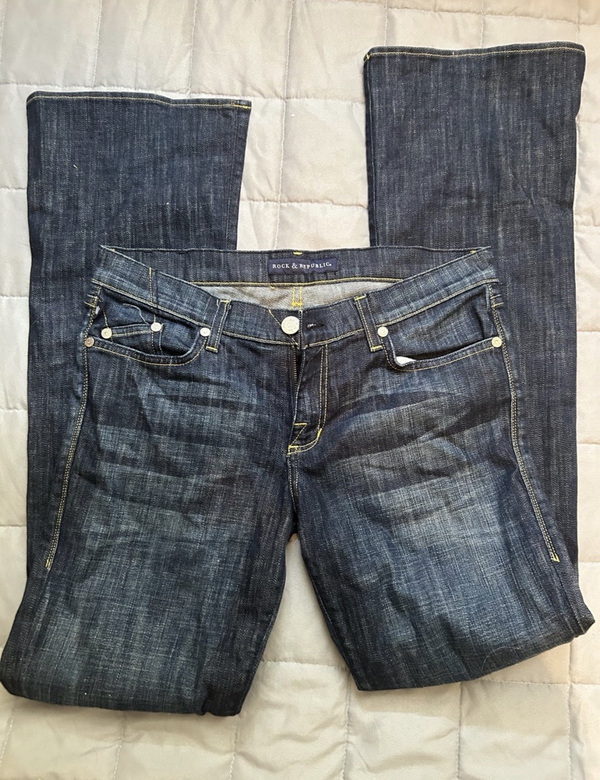 Rock & Republic Women’s Bootcut Jeans, Size 31, Blue