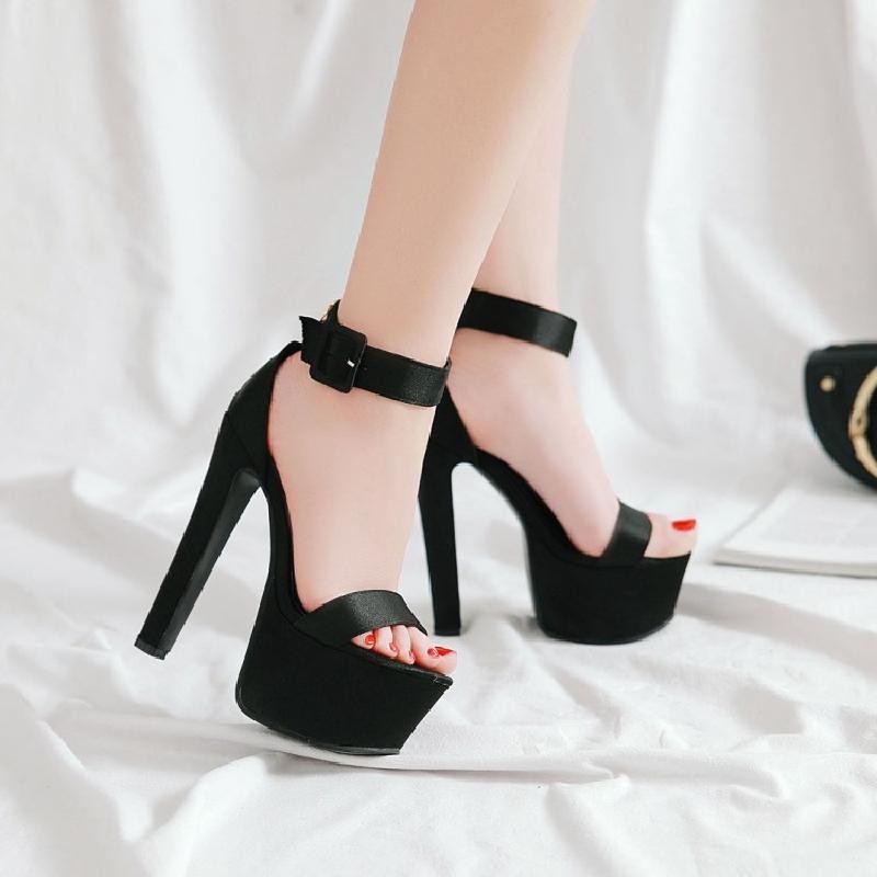 Women’s Summer High Heels Shoes Show Sandals Platform Clubwear Pumps Buckle 2026