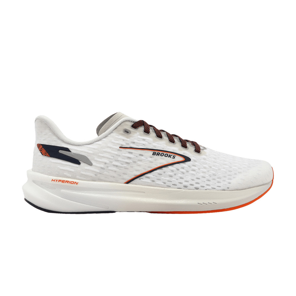 Brooks Hyperion US 13 Men’s White Black Orange Speed Lightweight Neutral Run New